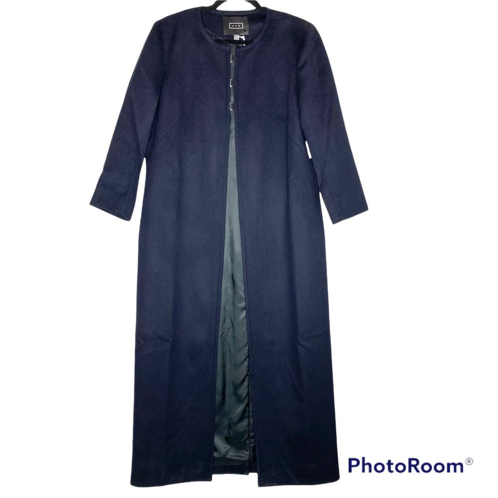 AYR Navy Long Coat - Picture 2 of 11